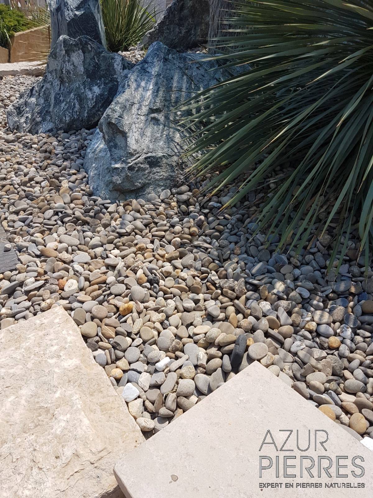 gravier décoratif gris 06