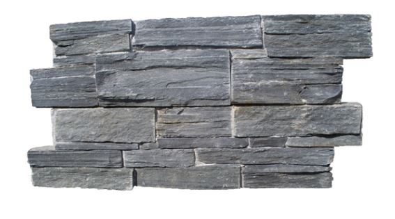 parement en ardoise sur beton stone wall